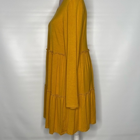 Heimish USA mustard‎ tiered dress. - Picture 7 of 11